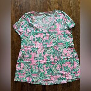 Lilly Pulitzer Etta Vneck Tee